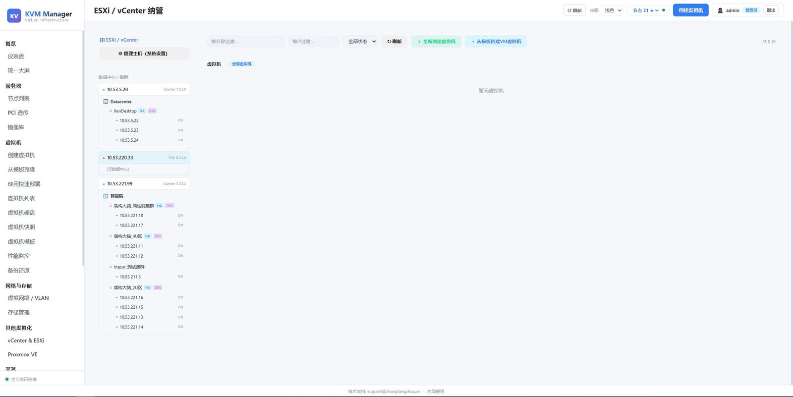 ESXi / vCenter 纳管 · 异构平台收编